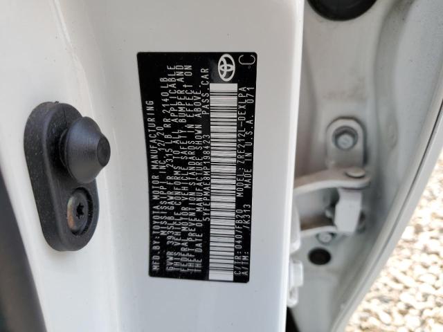 Photo 10 from auction – 2021 TOYOTA COROLLA LE with VIN 5YFEPMAE8MP198423