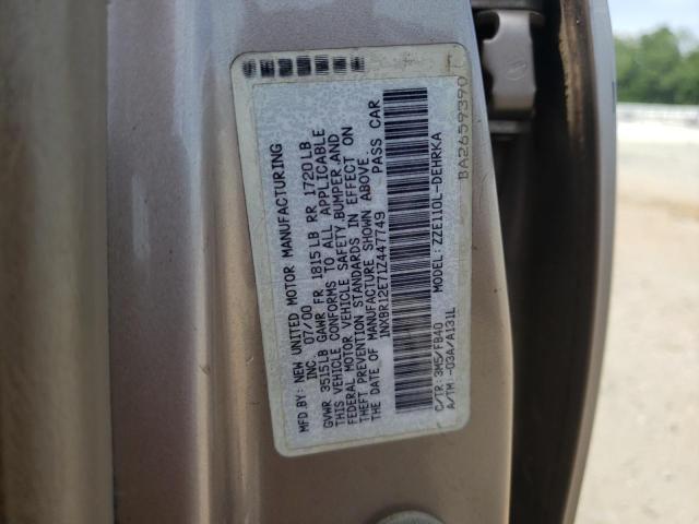 Photo 10 from auction – 2001 TOYOTA COROLLA CE with VIN 1NXBR12E71Z447749