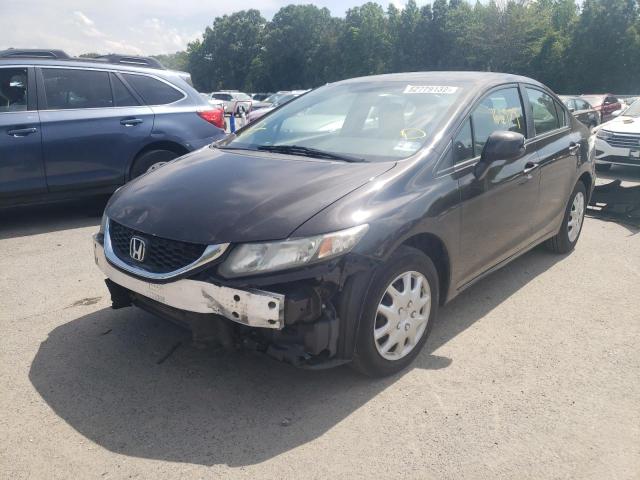 Photo 2 from auction – 2013 HONDA CIVIC LX with VIN 19XFB2F50DE259281