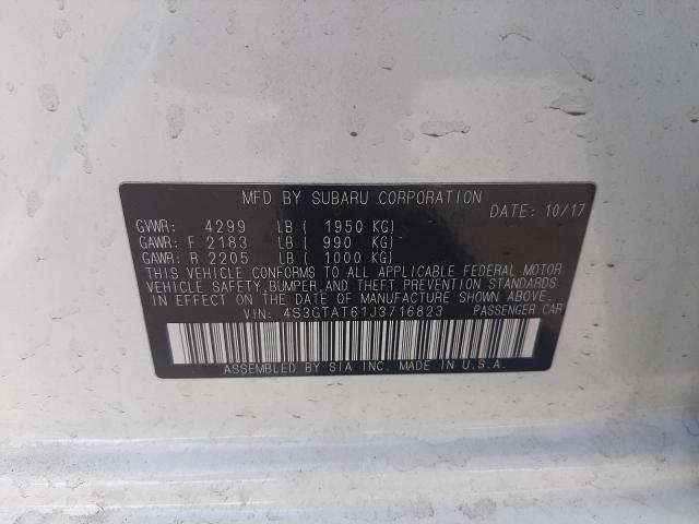 Photo 10 from auction – 2018 SUBARU IMPREZA LI with VIN 4S3GTAT61J3716823