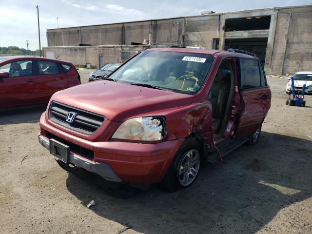 Photo 2 from auction – 2004 HONDA PILOT EXL with VIN 2HKYF185X4H549706