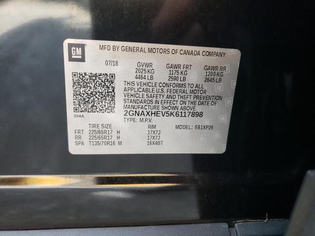 Photo 10 from auction – 2019 CHEVROLET EQUINOX LS with VIN 2GNAXHEV5K6117898