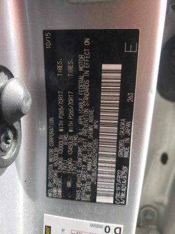 Photo 10 from auction – 2016 TOYOTA 4RUNNER SR with VIN JTEBU5JR6G5295265