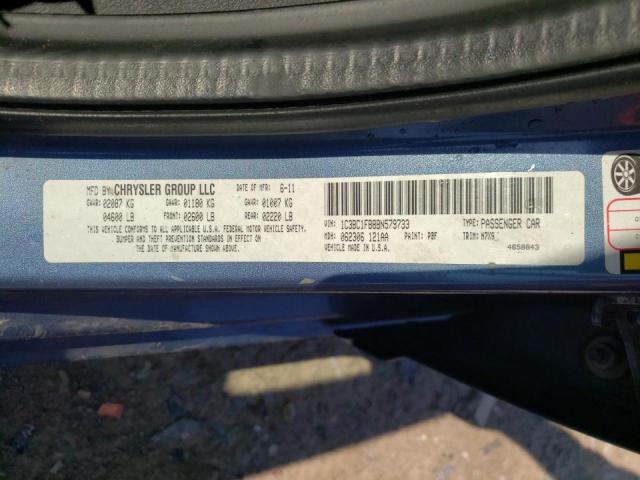 Photo 10 from auction – 2011 CHRYSLER 200 TOURIN with VIN 1C3BC1FB8BN579733