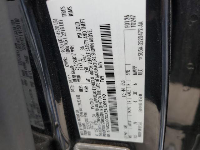Photo 10 from auction – 2014 FORD ESCAPE SE with VIN 1FMCU0GXXEUE09140
