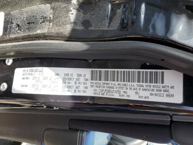 Photo 10 from auction – 2015 JEEP CHEROKEE L with VIN 1C4PJMCB5FW714793