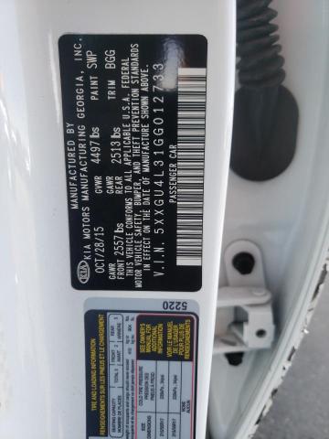 Photo 10 from auction – 2016 KIA OPTIMA EX with VIN 5XXGU4L31GG012733