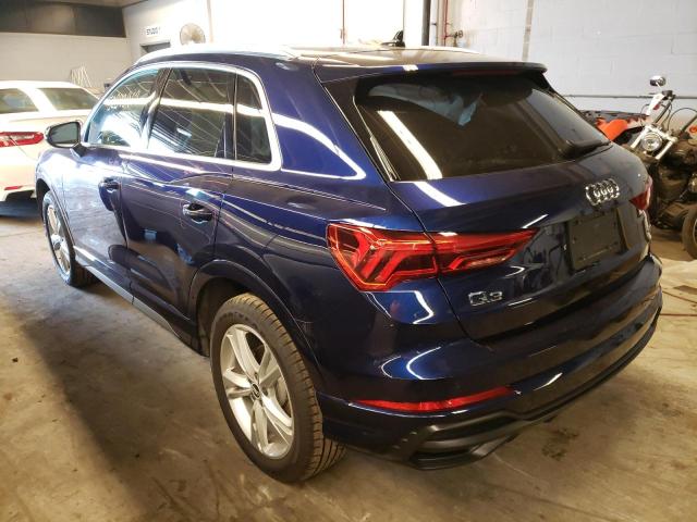 Photo 3 from auction – 2021 AUDI Q3 PREMIUM with VIN WA1EECF34M1152030