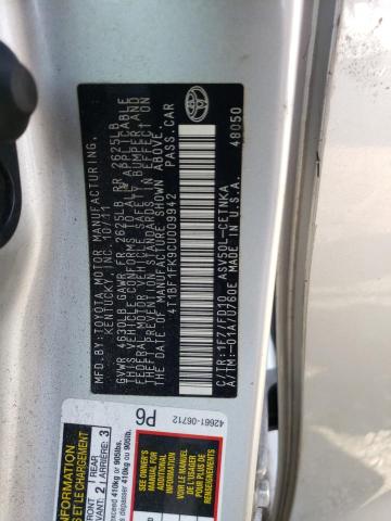 Photo 10 from auction – 2012 TOYOTA CAMRY BASE with VIN 4T1BF1FK9CU009942