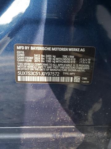 Photo 10 from auction – 2018 BMW X3 XDRIVEM with VIN 5UXTS3C51J0Y97572
