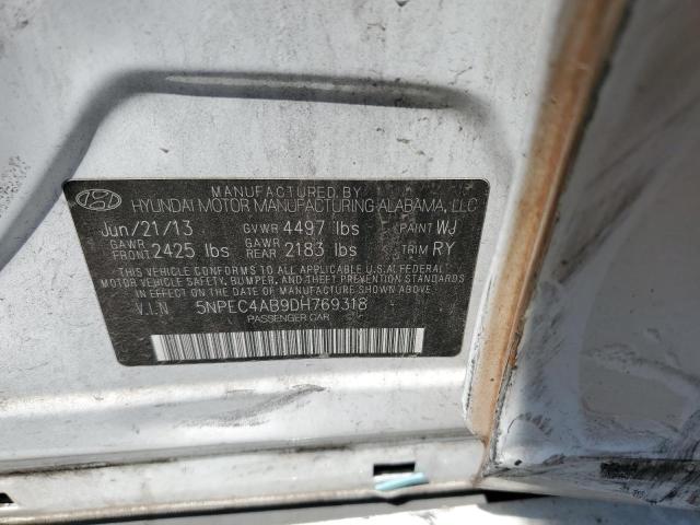 Photo 10 from auction – 2013 HYUNDAI SONATA SE with VIN 5NPEC4AB9DH769318