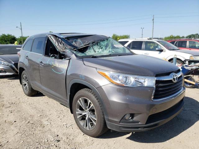 TOYOTA HIGHLANDER 2016 مع رقم تعريف المركبة 5TDJKRFH7GS344254 - صورة من المزاد
