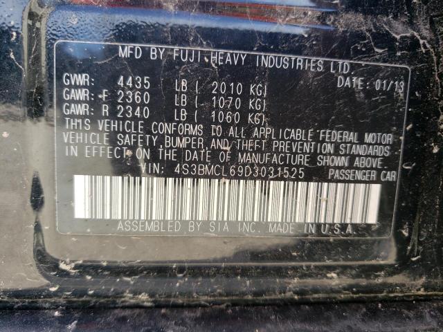 Photo 10 from auction – 2013 SUBARU LEGACY 2.5 with VIN 4S3BMCL69D3031525
