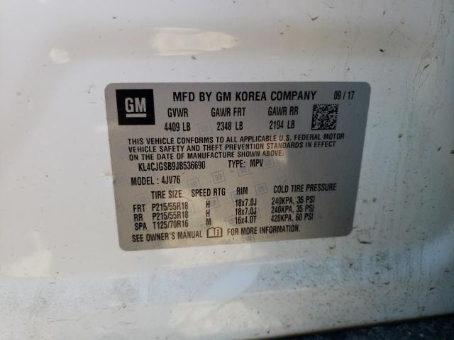 Photo 10 from auction – 2018 BUICK ENCORE ESS with VIN KL4CJGSB9JB536690