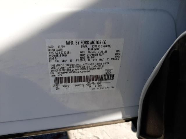 Photo 10 from auction – 2020 FORD EDGE SE with VIN 2FMPK3G98LBA30568