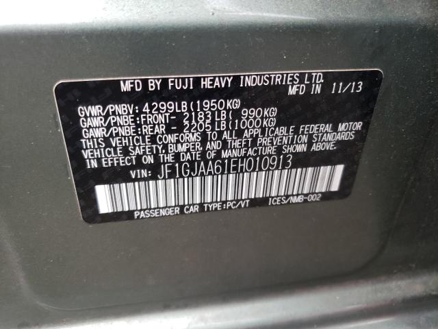 Photo 10 from auction – 2014 SUBARU IMPREZA with VIN JF1GJAA61EH010913