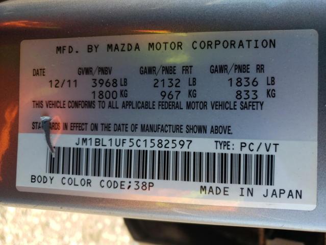 Photo 10 from auction – 2012 MAZDA 3 I with VIN JM1BL1UF5C1582597