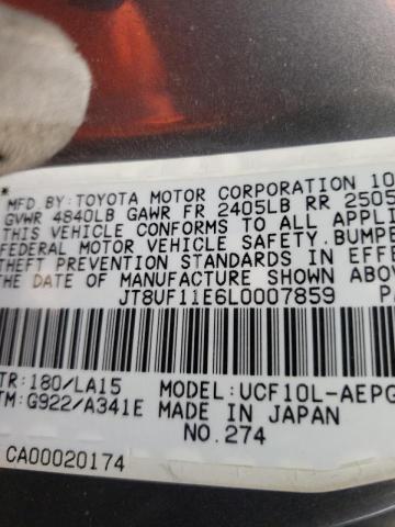 Photo 10 from auction – 1990 LEXUS LS 400 with VIN JT8UF11E6L0007859