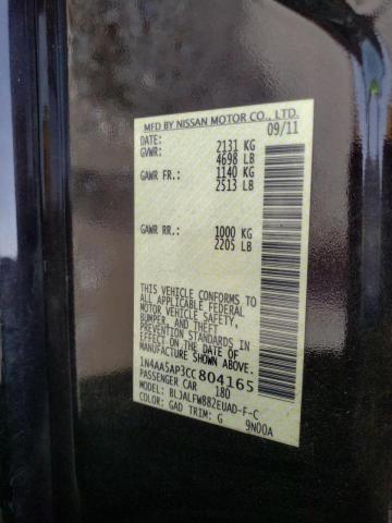 Photo 10 from auction – 2012 NISSAN MAXIMA with VIN 1N4AA5AP3CC804165