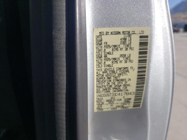 Photo 10 from auction – 2003 NISSAN FRONTIER K with VIN 1N6DD26T33C417843