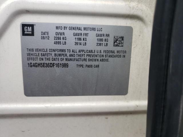 Photo 10 from auction – 2013 BUICK LACROSSE P with VIN 1G4GH5E36DF161989