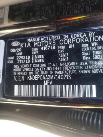 Photo 10 from auction – 2021 KIA SELTOS LX with VIN KNDEPCAA3M7140213