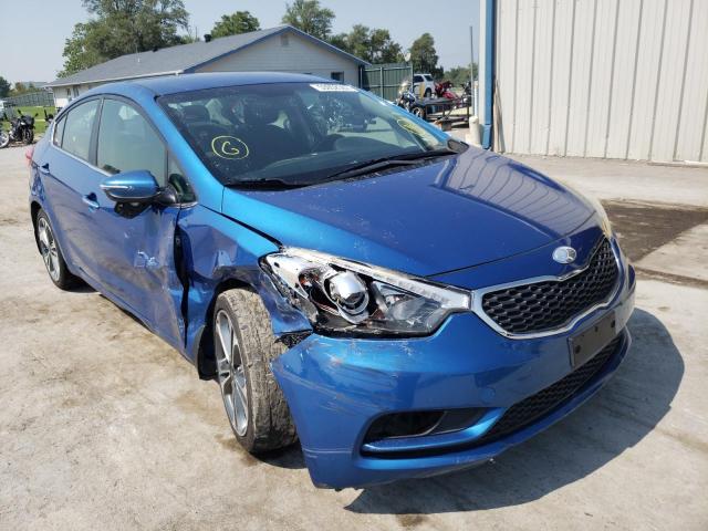 KIA FORTE EX 2014 with VIN KNAFX4A82E5099980 - Photo from auction