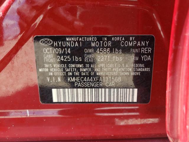 Photo 10 from auction – 2015 HYUNDAI SONATA HYB with VIN KMHEC4A4XFA131568