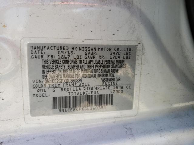Photo 10 from auction – 2016 NISSAN VERSA NOTE with VIN 3N1CE2CPXGL360329