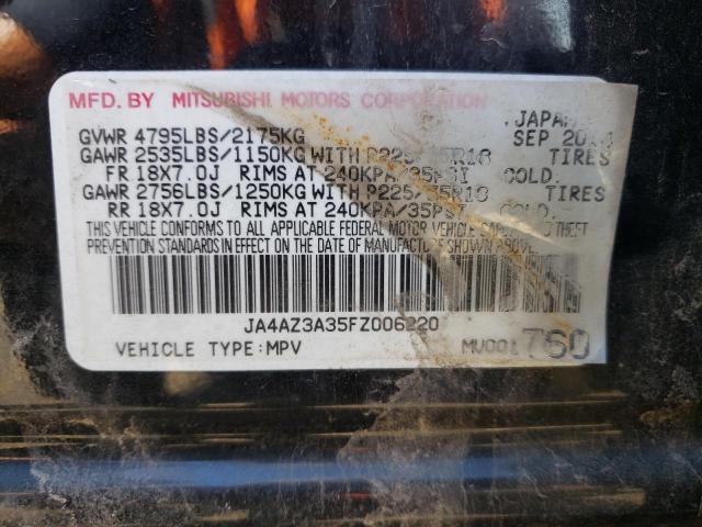 Photo 10 from auction – 2015 MITSUBISHI OUTLANDER with VIN JA4AZ3A35FZ006220