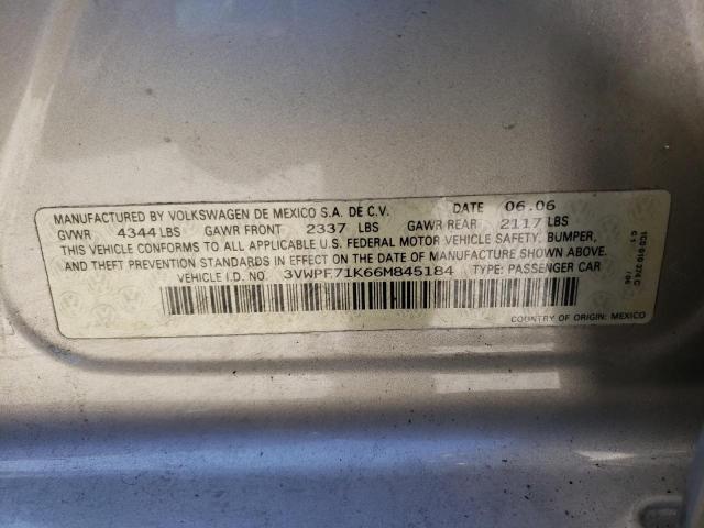 Photo 10 from auction – 2006 VOLKSWAGEN JETTA VALU with VIN 3VWPF71K66M845184