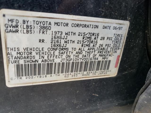 Photo 10 from auction – 1997 TOYOTA RAV4 with VIN JT3GP10V7V0016784