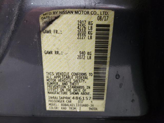 Photo 10 from auction – 2017 NISSAN ALTIMA 2.5 with VIN 1N4AL3AP4HC486157