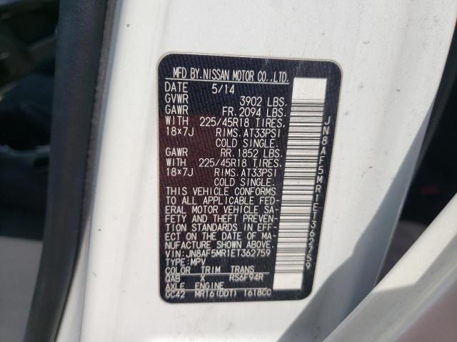 Photo 10 from auction – 2014 NISSAN JUKE S with VIN JN8AF5MR1ET362759