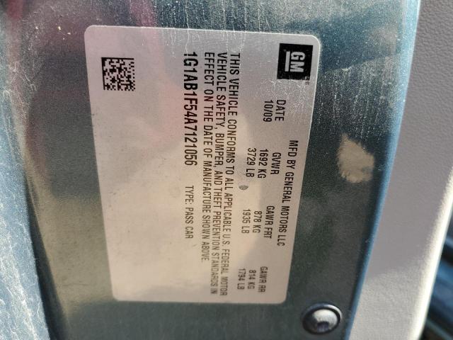Photo 10 from auction – 2010 CHEVROLET COBALT LS with VIN 1G1AB1F54A7121056