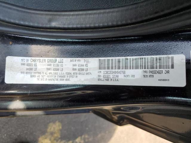 Photo 10 from auction – 2011 CHRYSLER 200 TOURIN with VIN 1C3BC2EB4BN542766
