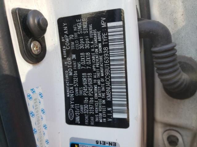 Photo 10 from auction – 2011 HYUNDAI VERACRUZ G with VIN KM8NU4CC9BU163938