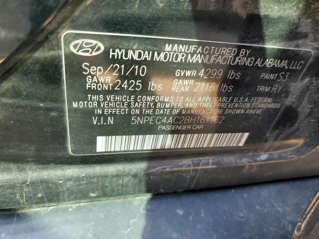 Photo 10 from auction – 2011 HYUNDAI SONATA SE with VIN 5NPEC4AC2BH161162
