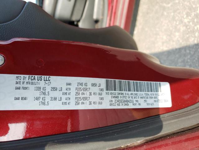 Photo 10 from auction – 2017 DODGE GRAND CARA with VIN 2C4RDGEG0HR842316