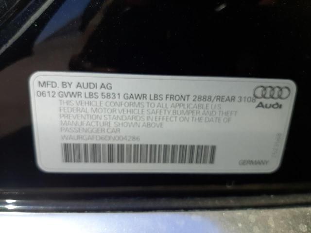 Photo 10 from auction – 2013 AUDI A8 L QUATT with VIN WAURGAFD6DN004286