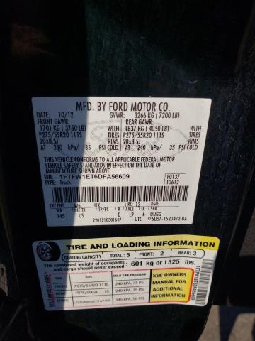 Photo 10 from auction – 2013 FORD F150 SUPER with VIN 1FTFW1ET6DFA56609