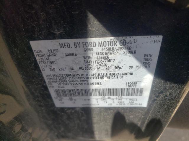 Photo 10 from auction – 2009 FORD F150 with VIN 1FTRF12W19KB66882