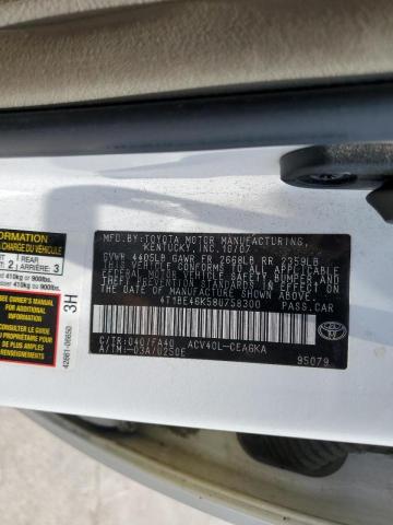 Photo 10 from auction – 2008 TOYOTA CAMRY with VIN 4T1BE46K58U758300
