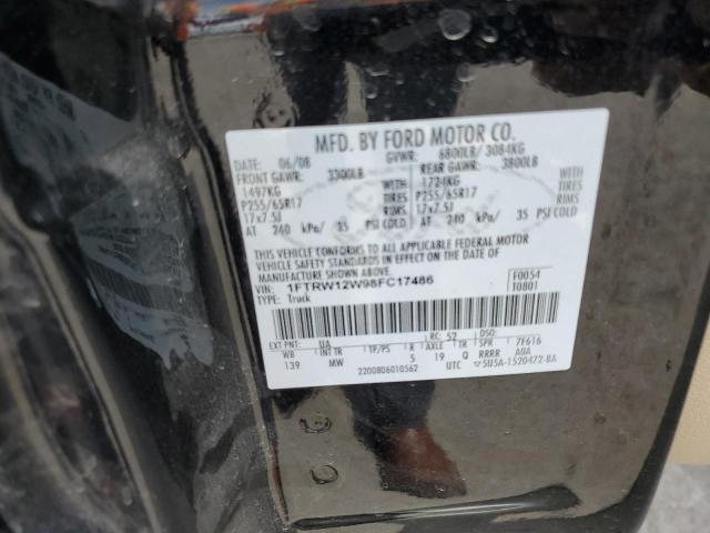 Photo 10 from auction – 2008 FORD F150 SUPER with VIN 1FTRW12W98FC17486