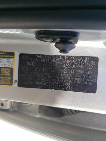 Photo 10 from auction – 2013 KIA OPTIMA LX with VIN KNAGM4A7XD5353728