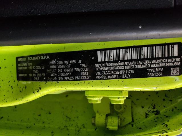 Photo 10 from auction – 2018 JEEP RENEGADE T with VIN ZACCJBCB9JPH11775