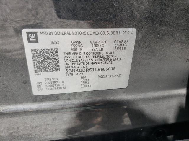 Photo 10 from auction – 2020 CHEVROLET BLAZER 3LT with VIN 3GNKBDRS1LS665038