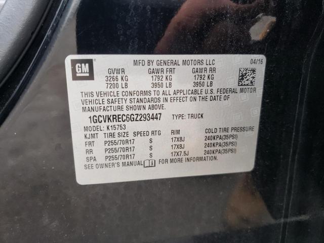 Photo 10 from auction – 2016 CHEVROLET SILVERADO with VIN 1GCVKREC6GZ293447