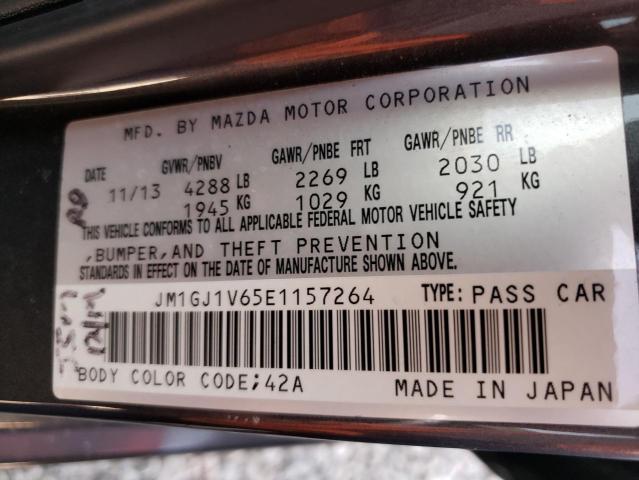 Photo 10 from auction – 2014 MAZDA 6 TOURING with VIN JM1GJ1V65E1157264