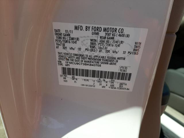Photo 10 from auction – 2011 FORD ESCAPE XLS with VIN 1FMCU9C73BKB43705